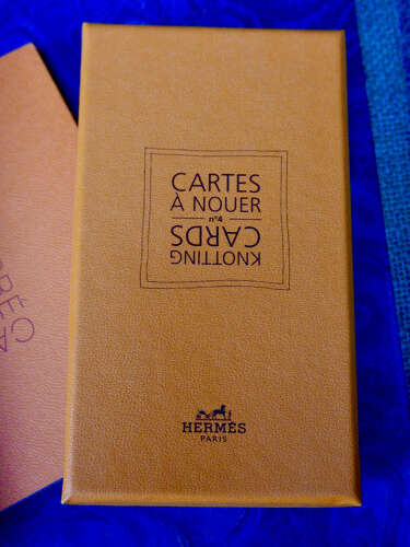 A very rare set of Vintage Hermès No's 2 to 4 Knotting Cards