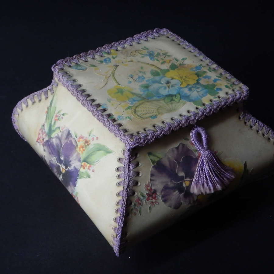 EXTREMELY RARE - Irish Hand Crafted Picture Box - Keepsake Box