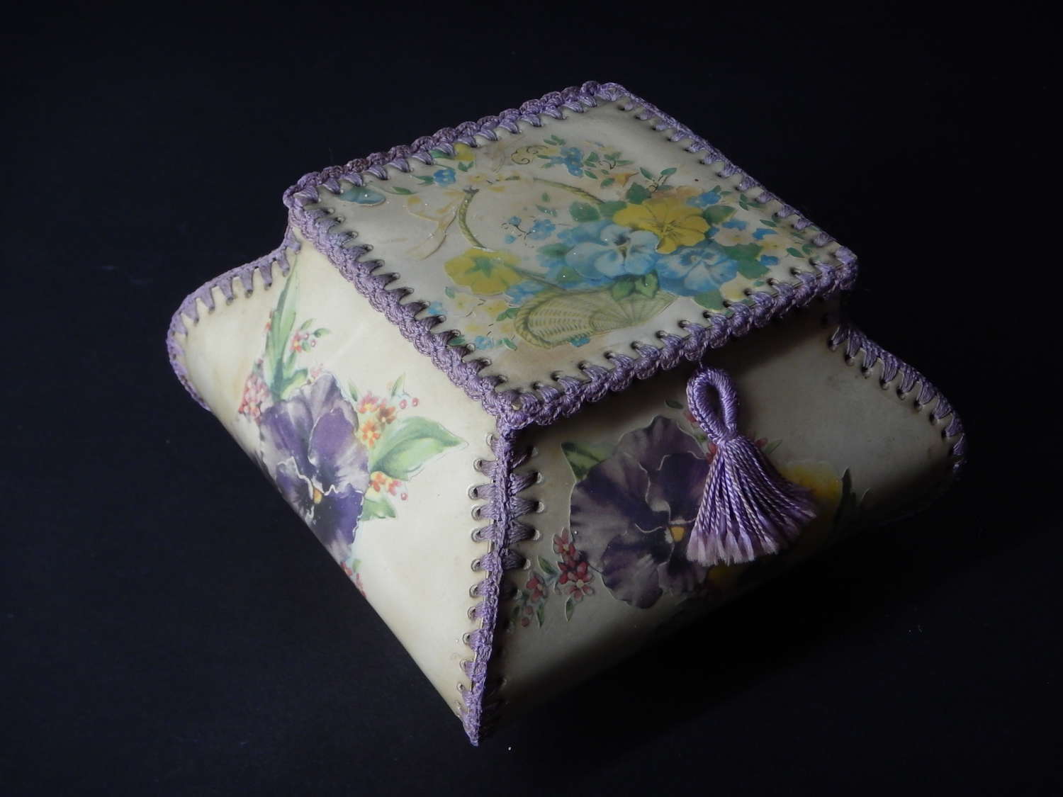 EXTREMELY RARE - Irish Hand Crafted Picture Box - Keepsake Box