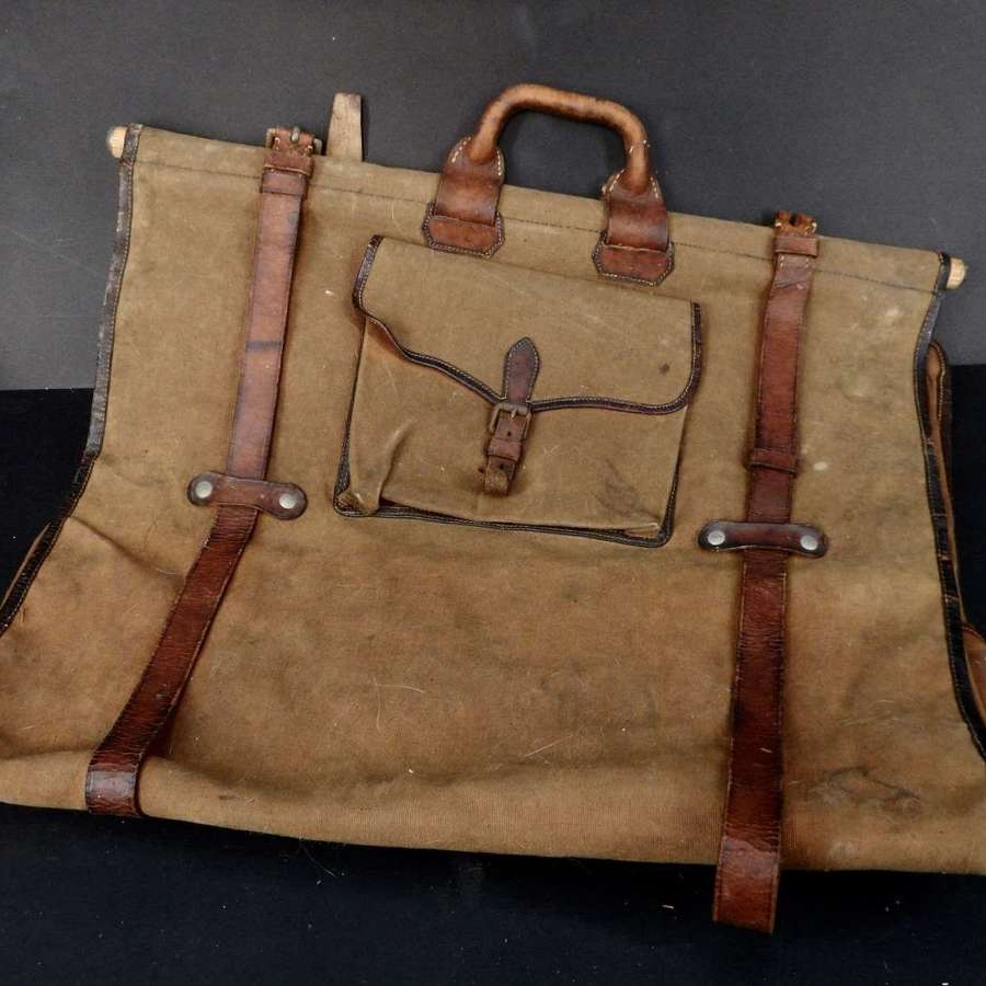 Antique French WW1 Military Officers Uniform Cover Bag  - Garment Case