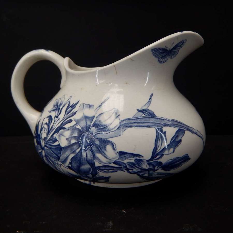 Antique French Anemone Jug / Pitcher - Late 1800's
