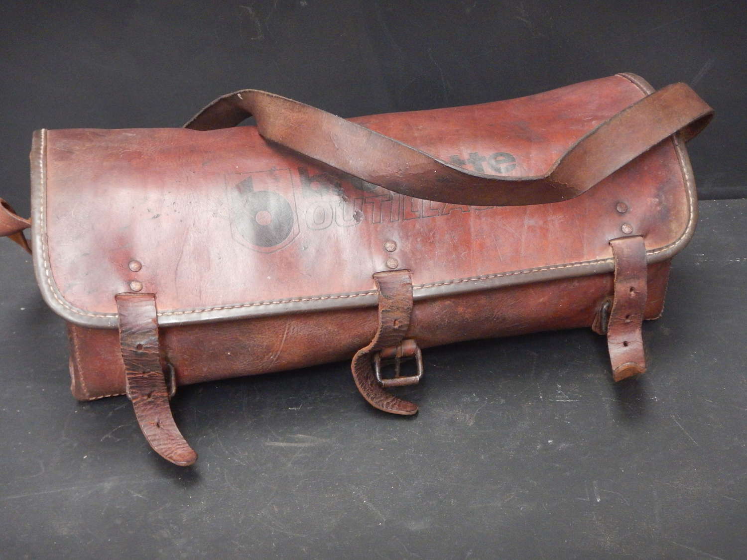 French Leather Tool Bag / Shoulder Bag  / Unisex Bag / Bowls Bags