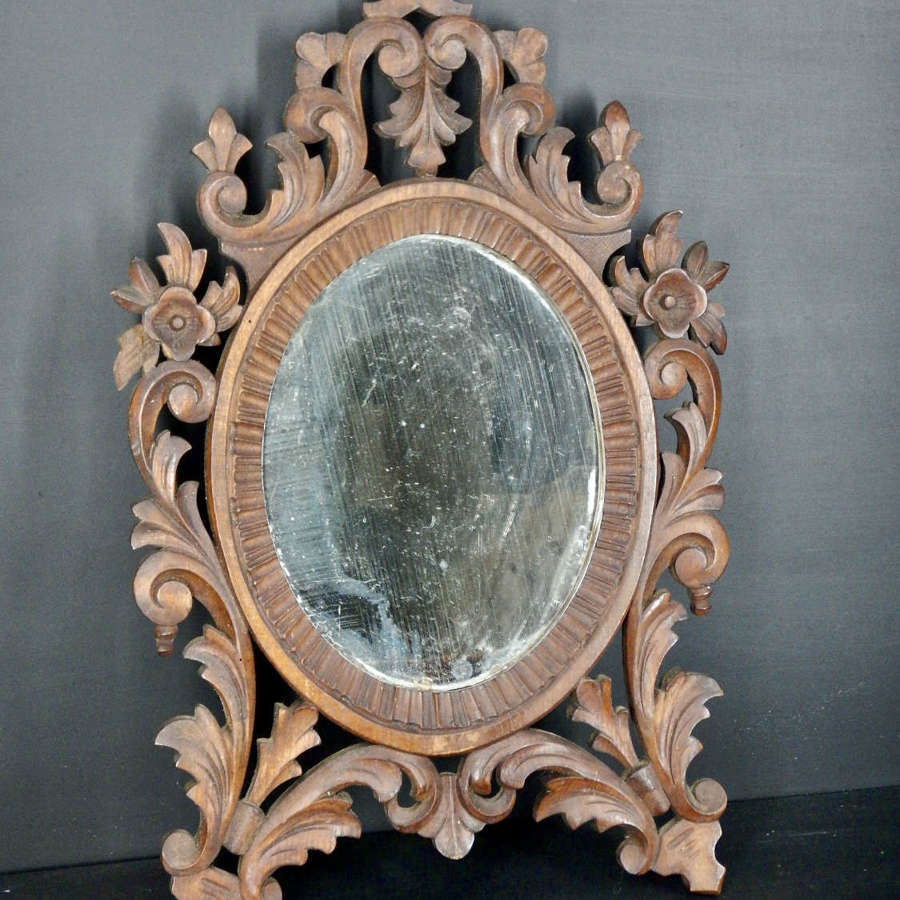 Late 19th Century Antique Hand  Wall or Table Mirror