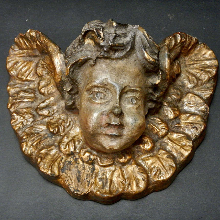 19th Century French Carved Cherub or Putti -  Reproduction of a 17th C