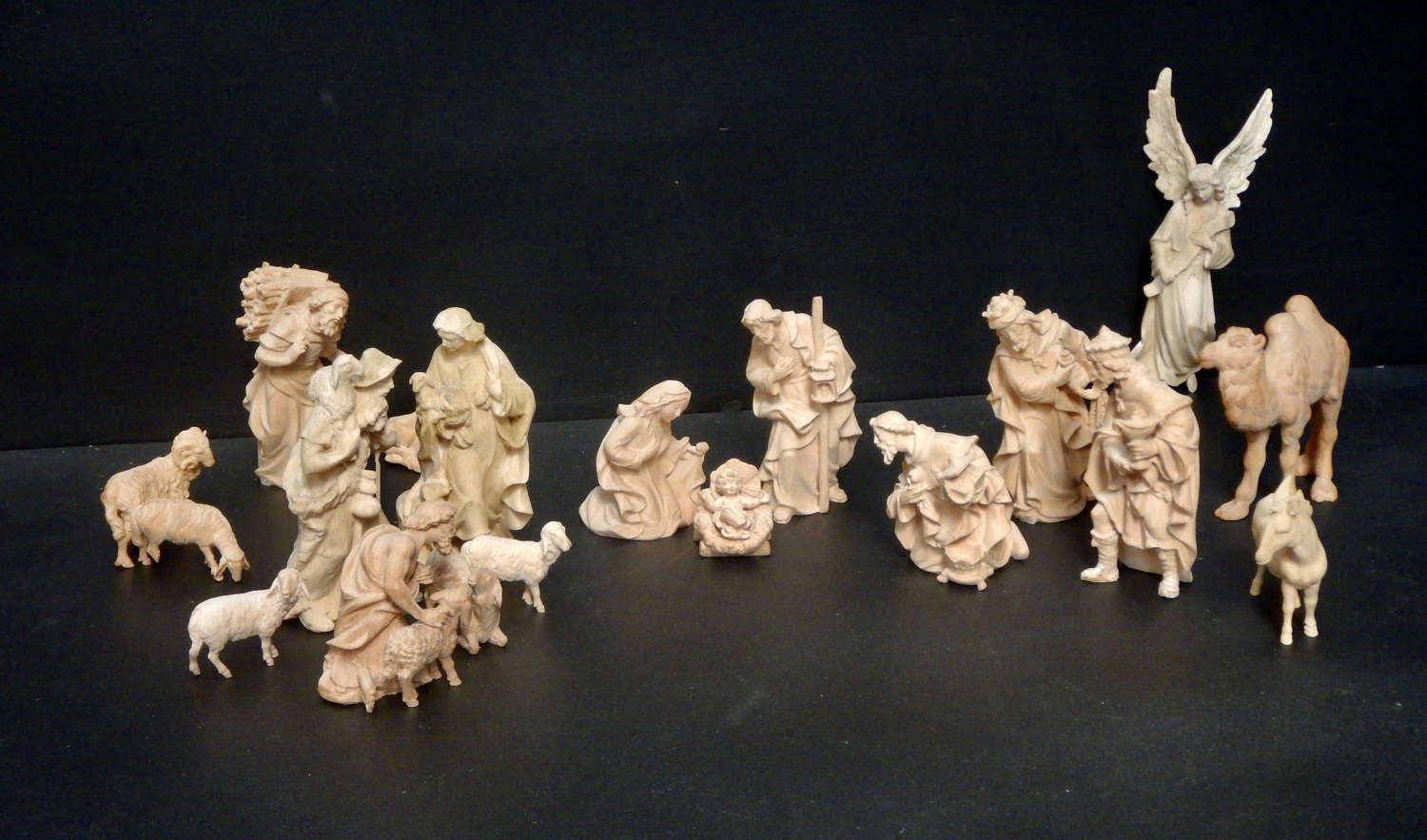 Vintage Italian Nativity Set - Mary, Joseph, Jesus & the Wise Men