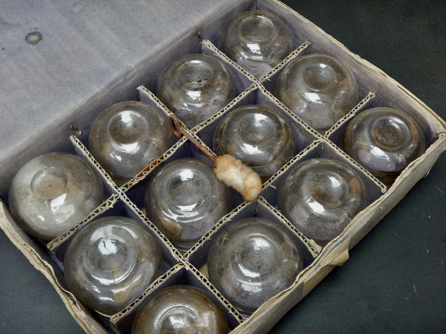 Antique Boxed Set of Glass Cupping Jars - Antique French Glass
